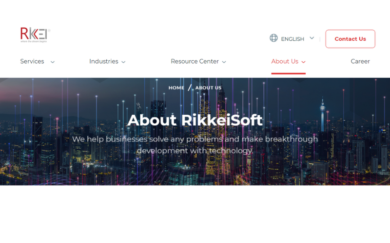 Rikkeisoft Website