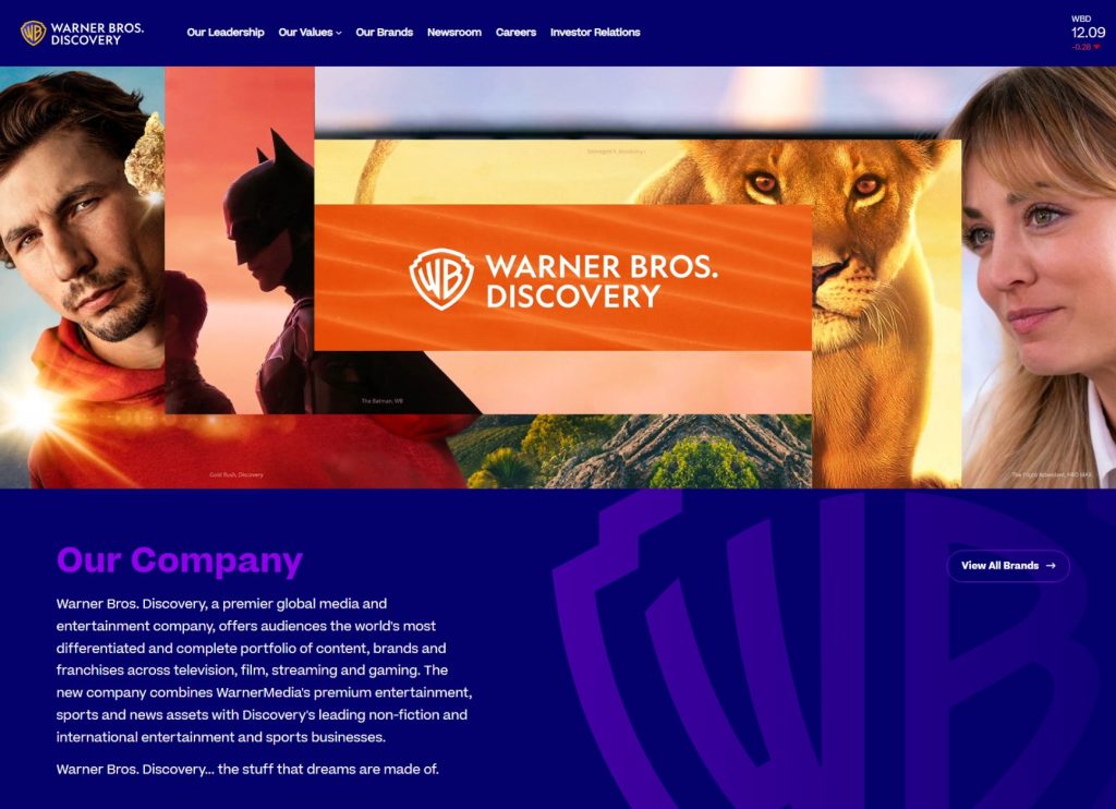 Warner Bros Discovery Big Tech Companies