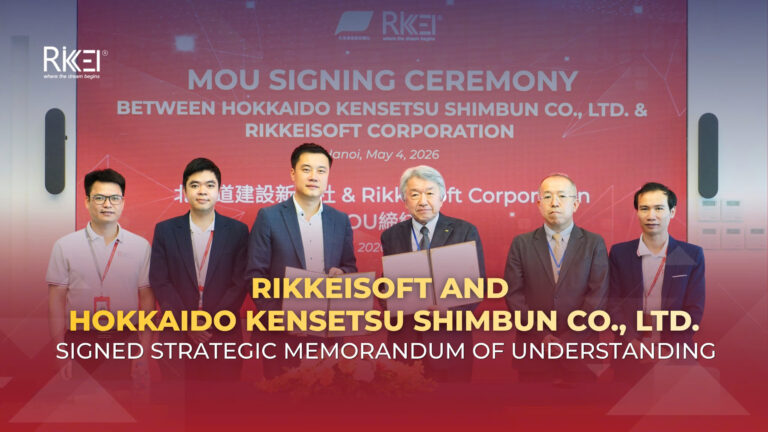 Rikkeisoft and Hokkaido Kensetsu Shimbun Co., Ltd. sign a strategic MOU in Hanoi
